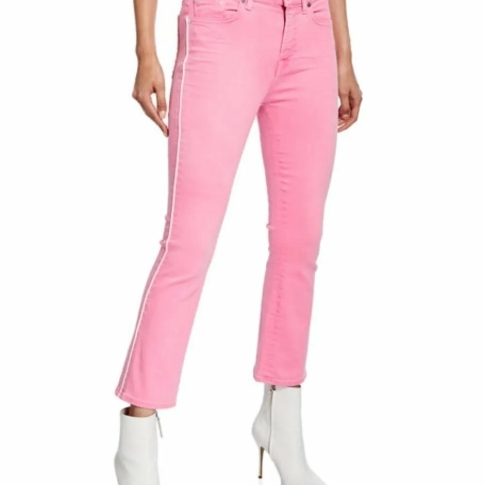 Nwt Pink 7 For All Mankind High Waist Slim Kick Jeans